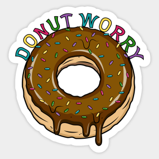 Donut Worry Sticker